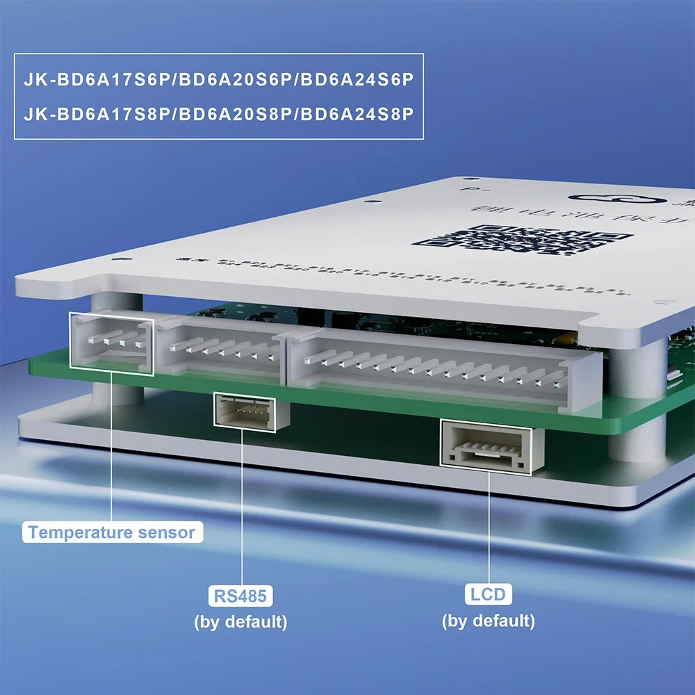 Jigong BMS untuk 4S ~ 8S LifePo4 baterai Li-ion dengan 0.4A Balacne aktif 40A Charge BT RS485 Smart JKBMS untuk 4S 12V LFP