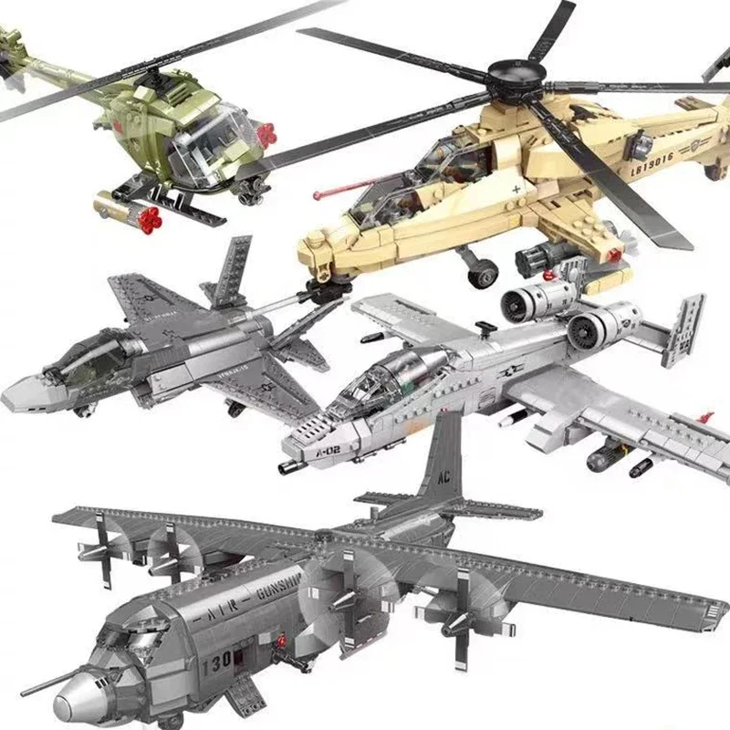 Military Main Battle Tank Fighter Building Blocks WW2 Army Trucks Soldier Figures Bricks Education Toys for Childrens Boy Gifts