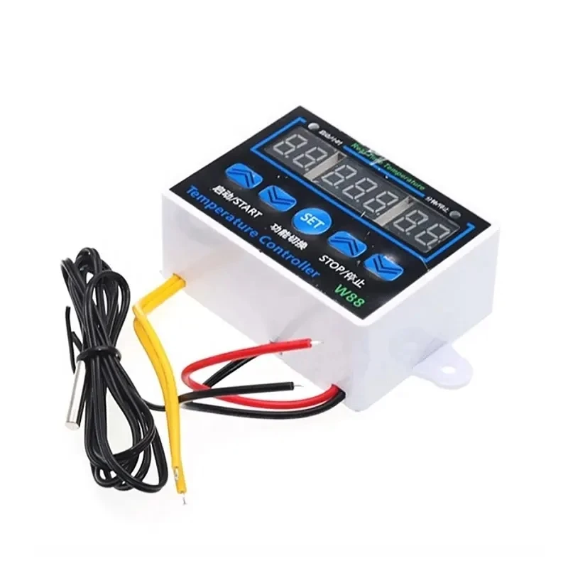 XH-W1411 pengatur suhu digital led termostat 12v/220v 10a regler suhu pintar termo meter sakelar w88 w1411