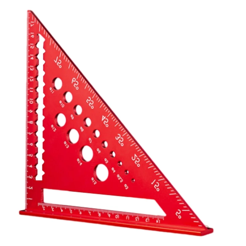 Measuring Ruler 45/90 Degree Aluminum Woodworking Square Protractors for Engineer