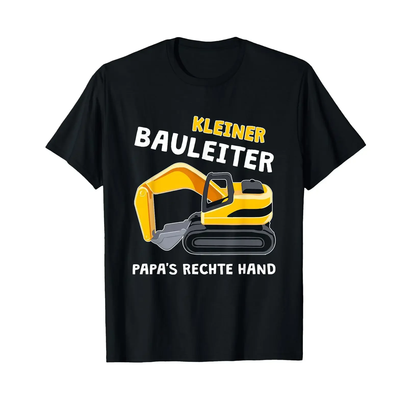 Excavator Construction Site for Children Boys Little Manager T Shirt vintage Washed Stylish Soft Casual fashion