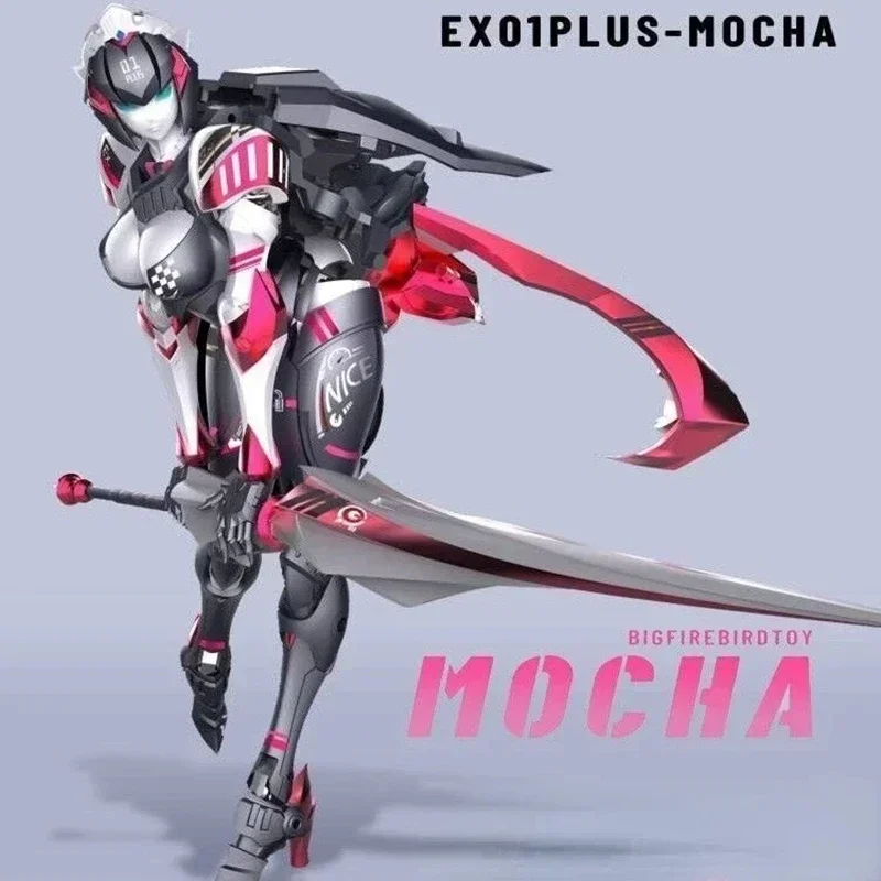 In Stock Transformation Toy Firebird Transformation EX-01 PLUS Mooka Arcee Mocha EX01 Alloy Action Figure Toy Collection Gift