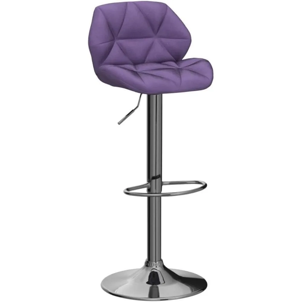 Barhocker-Set, 2er-Set, moderner Thekenhocker mit Rückenlehne und Fußstütze, Küche, Esszimmer, Barhocker