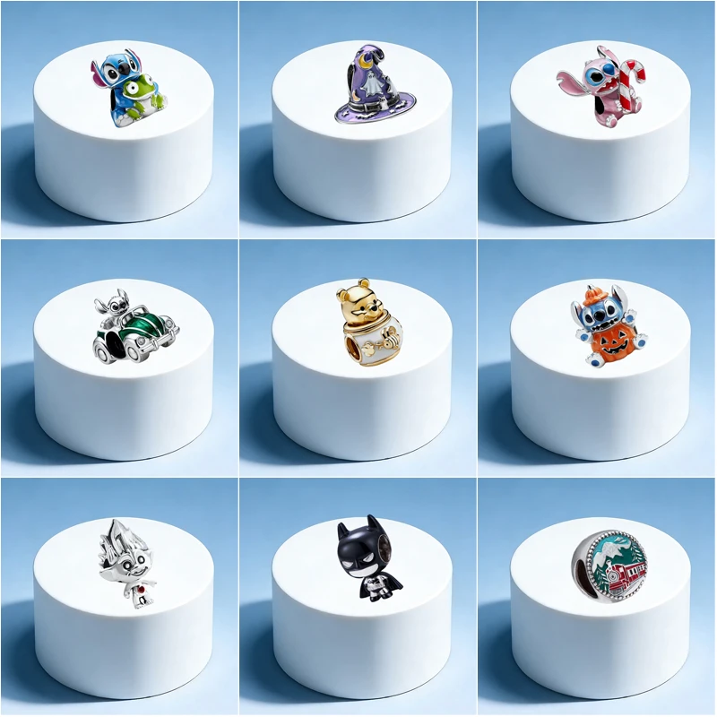 Charm de Plata 925 de Alta Calidad de Disney, Winnie the Pooh y el Sapo, para Pulsera DIY - Un Gran Regalo de Cumpleaños para Niñas