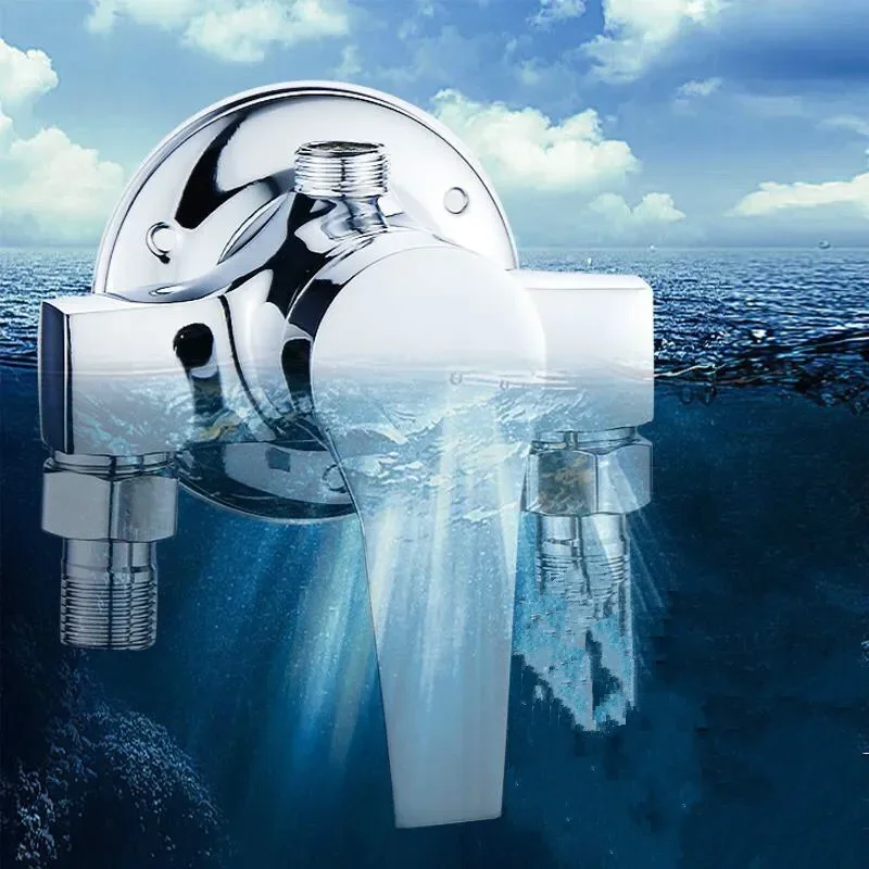 Universal Bath Shower Mixer Taps Deck Mounted Chrome Valve Hot And Cold Mixing Valve Replacement Bathroom Shower Accessories