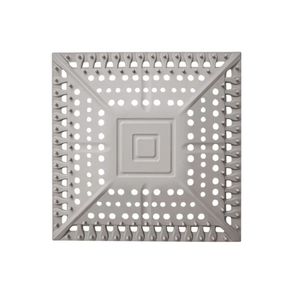 

Силиконовый слив для душа, ловушка для волос, дезодорант, легко чистящаяся крышка для слива душа, прочный квадратный сливной уловитель для волос