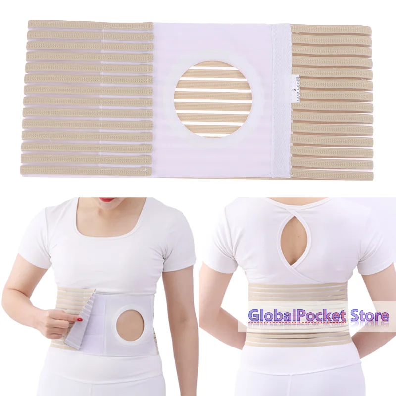 

[TG823]Ostomy Hernia Belt Stoma Support Wraps Ostomy Belt Unisex Ostomy Hernia Support Belt Abdominal Binder Brace For Men Women