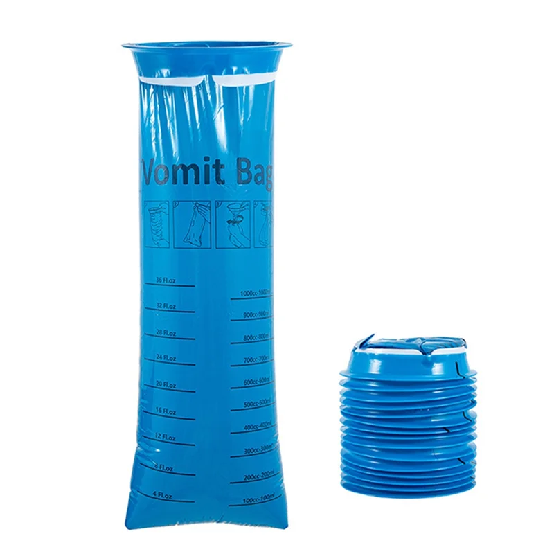 IALJ-Emesis Bags Disposable, 50 Pack Vomit Bags For For Car Kids & Adult Leak Pure Barf Bags1000ml For Travel Motion Sicknes,