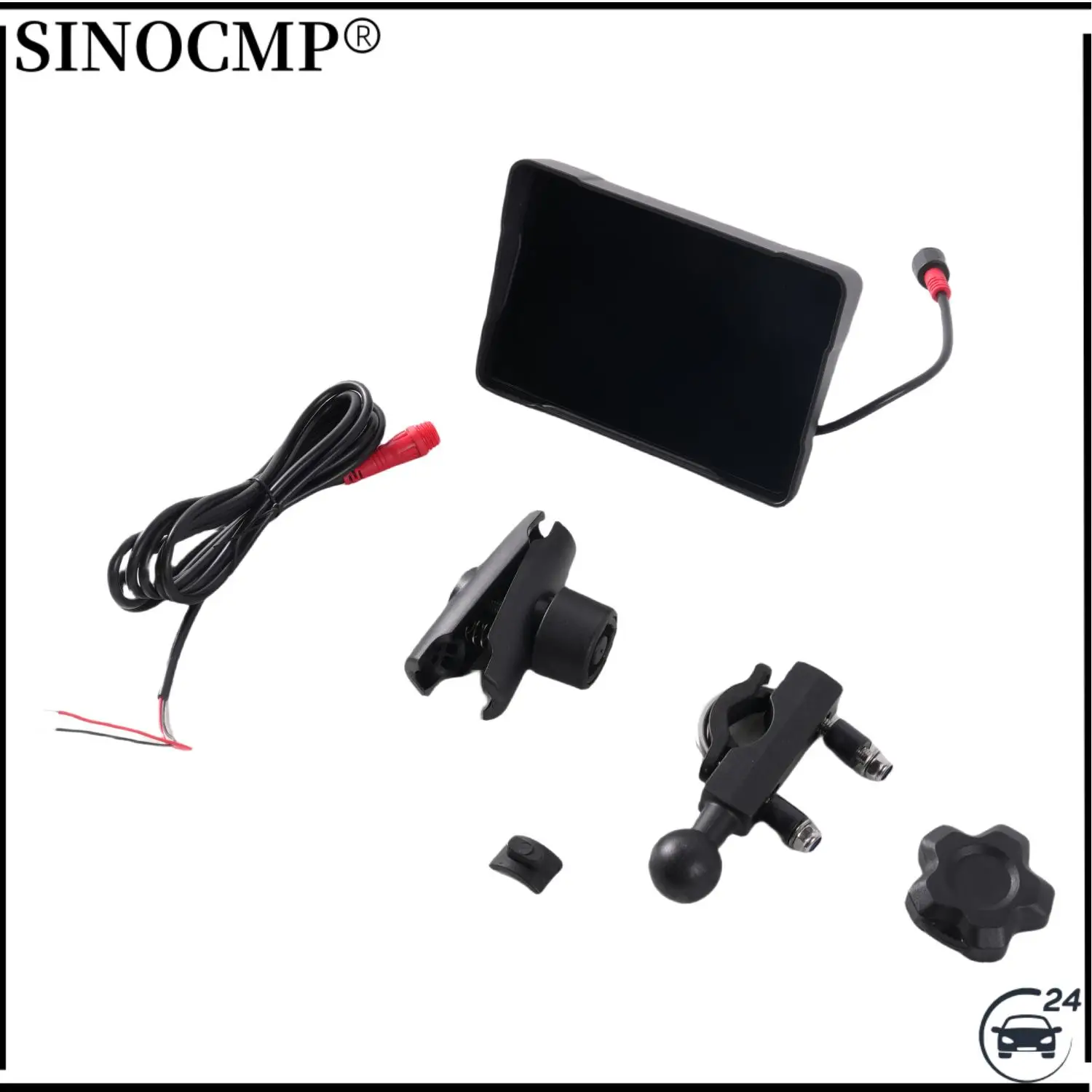 

5-дюймовый мотоциклетный навигационный двойной Bluetooth GPS мотоцикл Carplay водонепроницаемый сенсорный экран портативный навигатор экран мотоцикла