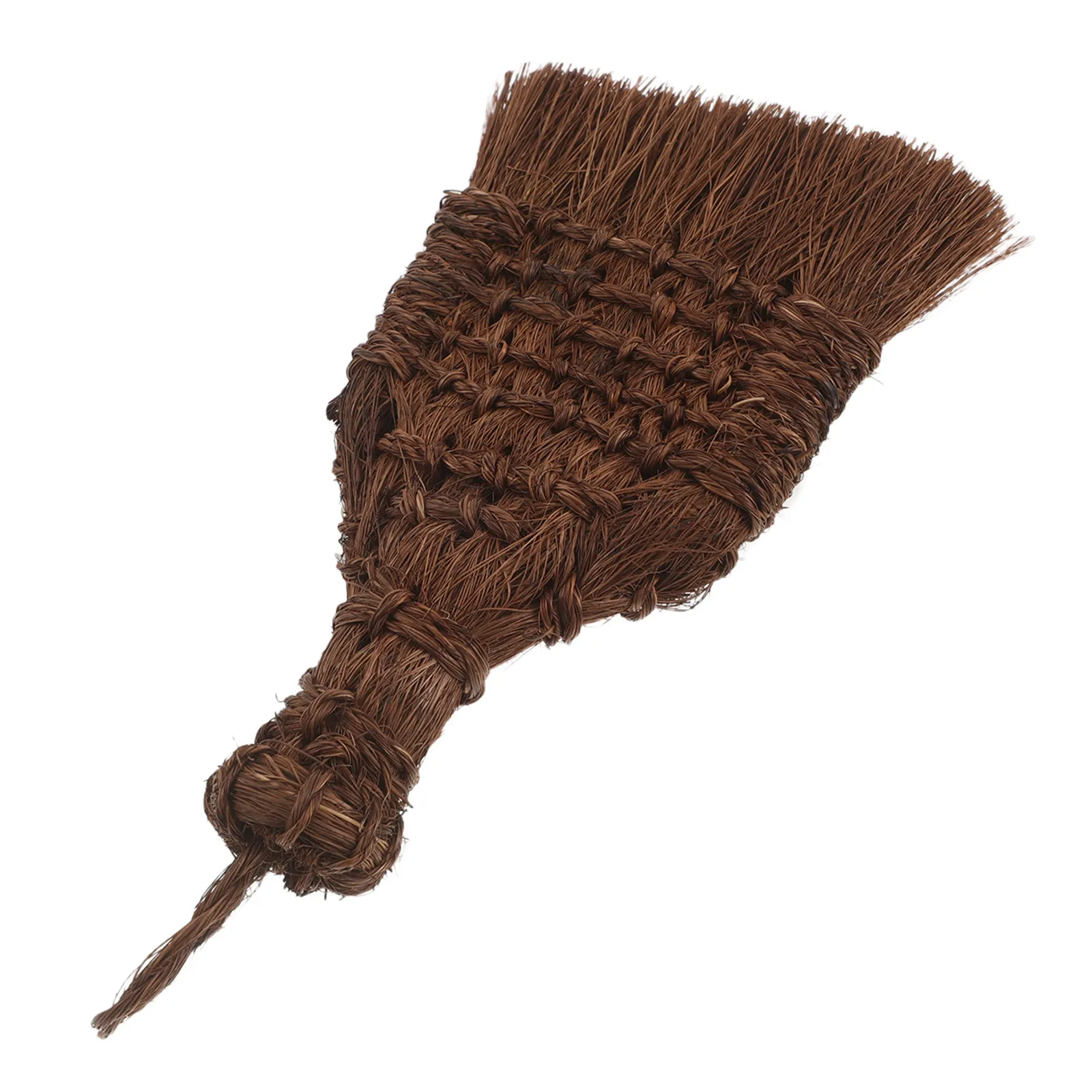 Mini Palm Fiber Cleaning Brush Stone Mill Cleaning Broom Portable Handheld Whisk Brush Kitchen Counter Sweeper Bonsai Care