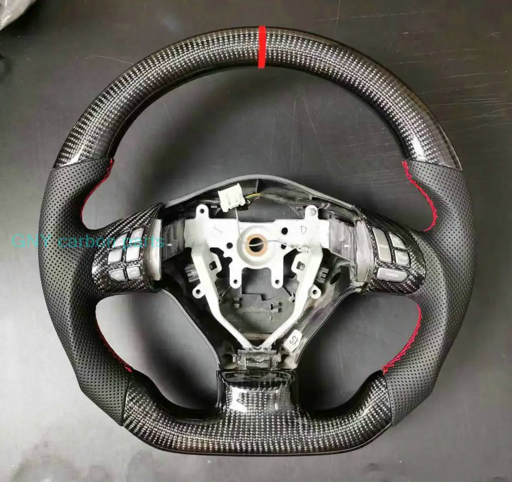 100% Real Carbon Fiber Car Steering Wheel For Subaru Impreza Legacy WRX STI Forester