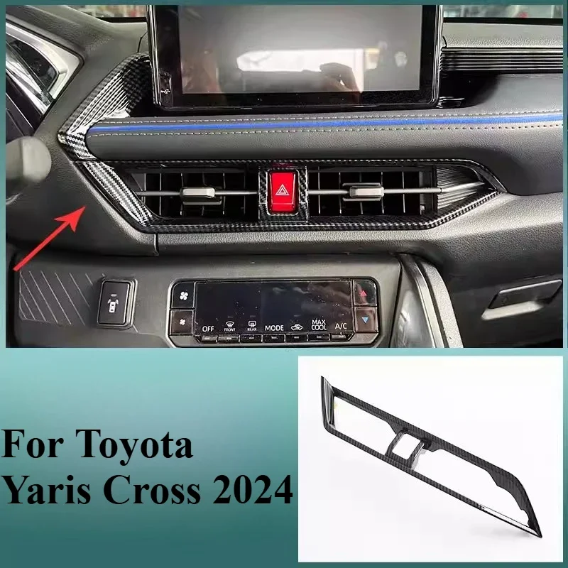 For Toyota Yaris Cross 2024 Modified Armrest Out of Trend Gear Steering Wheel Decoration Car Interior Modification Accessories