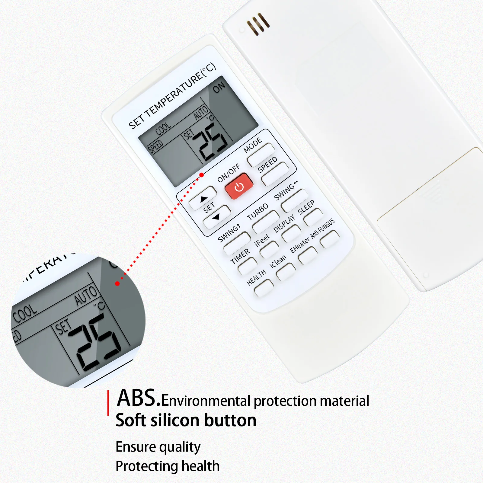 Nouveau YKR-H/502E Pour AUX m.com kia Climatiseur Télécommande ESC-RC-725