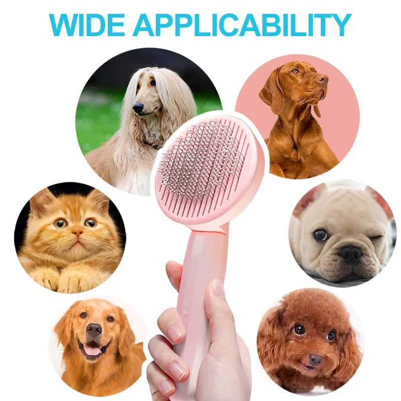 Brosse de toilettage pour animaux de compagnie, peigne pour enlever les poils de chat, épilateur pour chiots et chatons, accessoires de toilettage