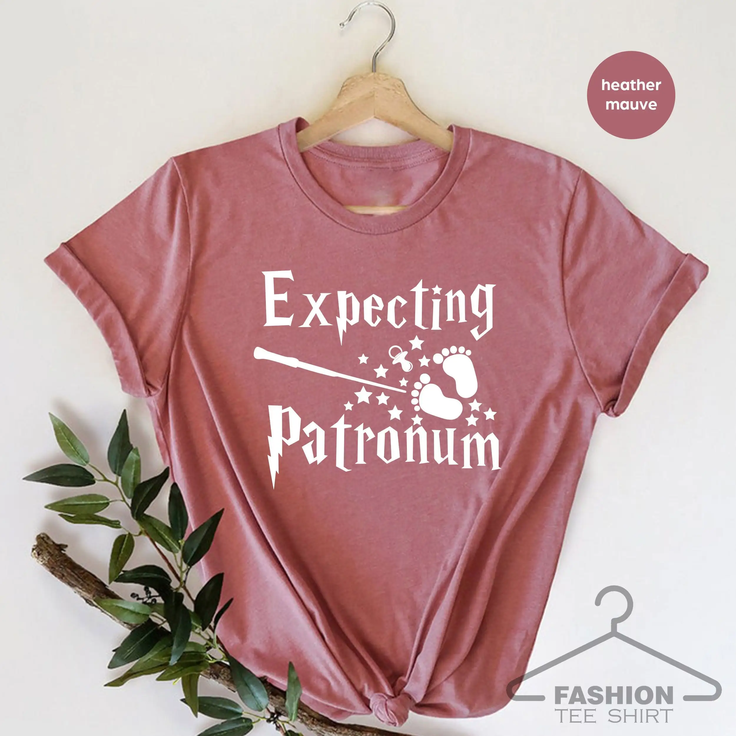 Expectant Patronum T Shirt Maternity Pregnancy Mommy To Be Announcement Baby Mam Tee