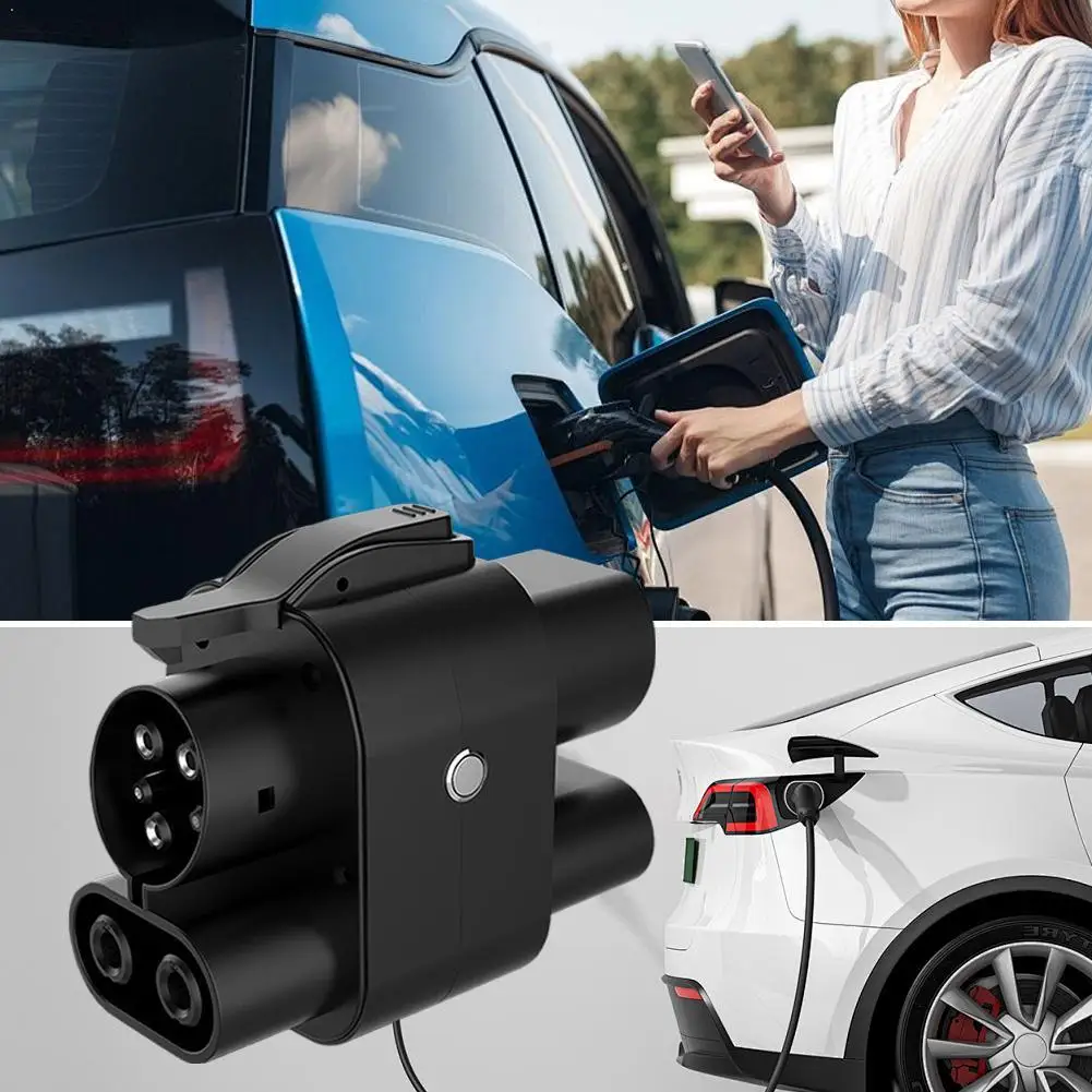 Charging Adapter - DC Fast Charger Connector For Tesla EVs, 250kW Max DC Fast Charge Converter For Tesla