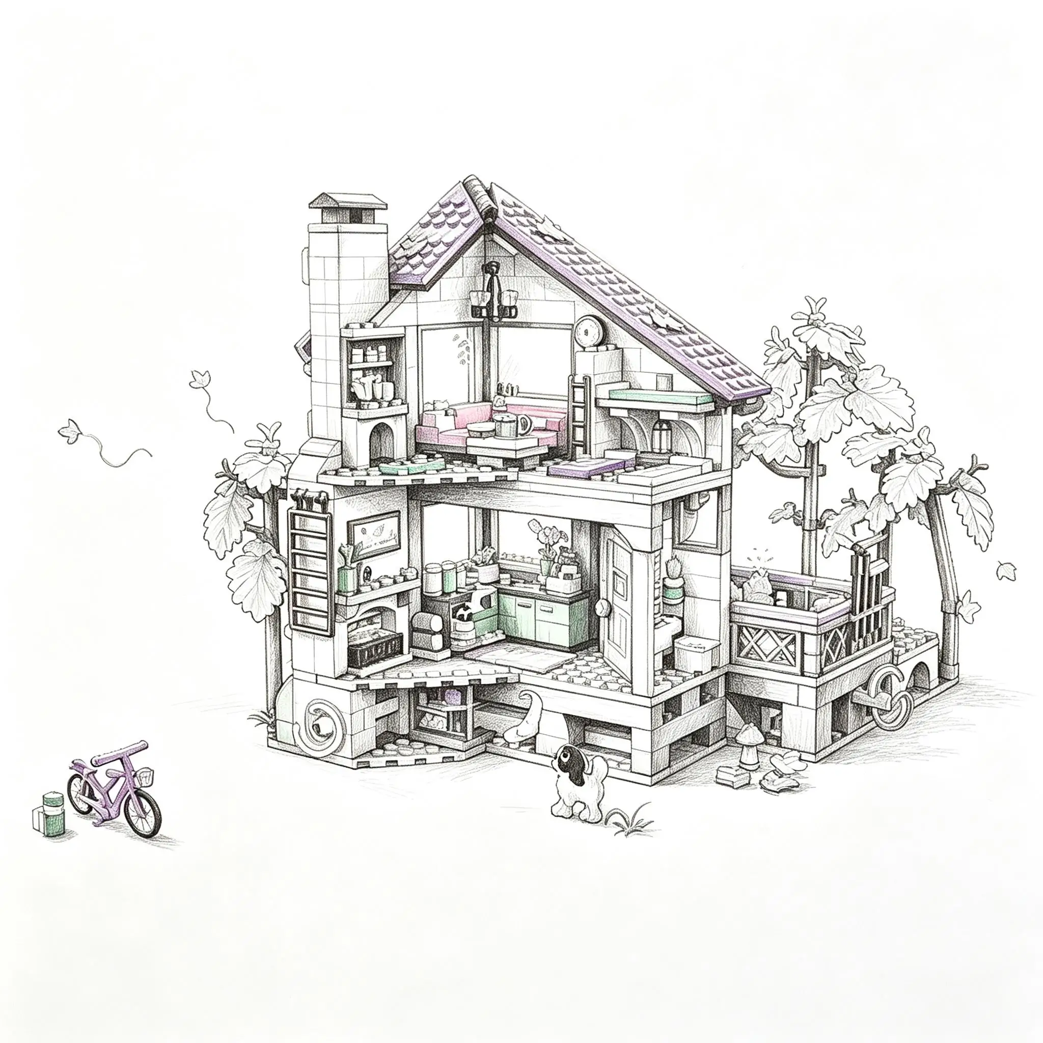 1229-pieces-modele-de-maison-de-campagne-dans-une-foret-d’erables-a-l’automne-ensemble-de-construction-pour-enfants-jouets-briques-cadeau-de-noel