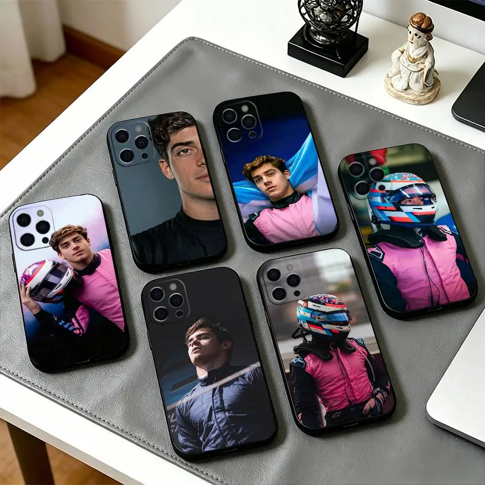 

Rider F-Franco Colapinto Phone Case For iPhone 17,16,15,14,13,12,11 Plus,Pro Max,XS,Soft Silicone Black Cover