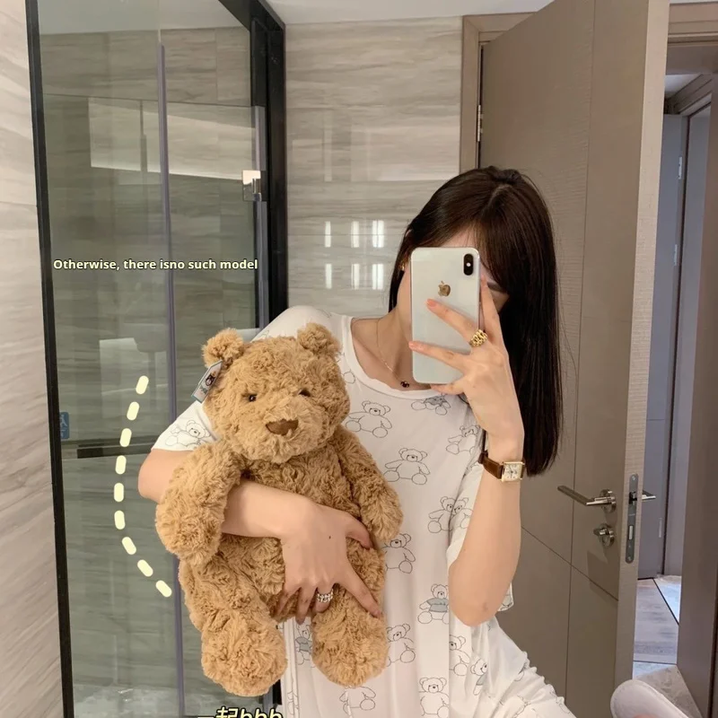 ジェリーキャット バルセロナ テディベア ぬいぐるみ ソファクッション 子供向けギフト ソフトぬいぐるみ枕 部屋の装飾 実物そっくりのぬいぐるみおもちゃ 睡眠用