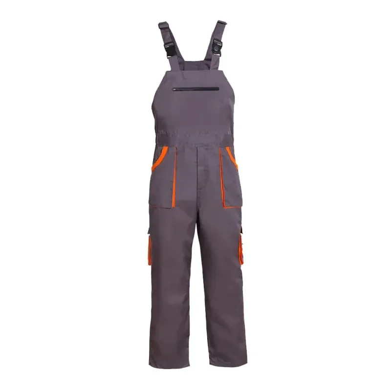 Overalls Men's Work Clothes Plus Size Protective Coveralls Strap Jumpsuit Multi Pockets Uniform Work Dungarees Cargo Pants