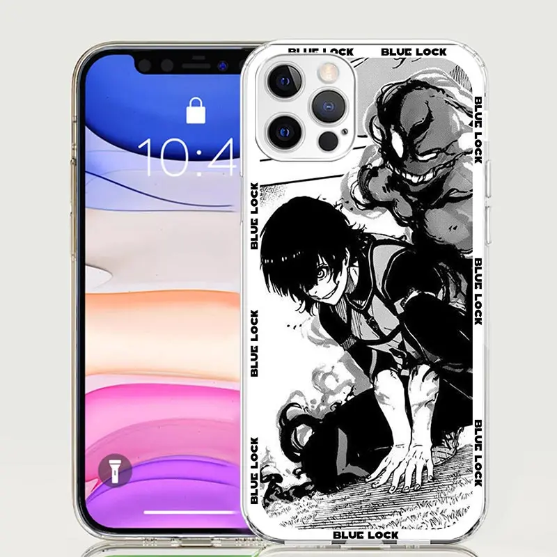 Anime Blue Lock For iPhone 16 15 14 13 12 11 Pro Max Phone Case X XS XR 7 Plus Print 8 SE Apple Fundas Cover Coque 11 15 13 14 P