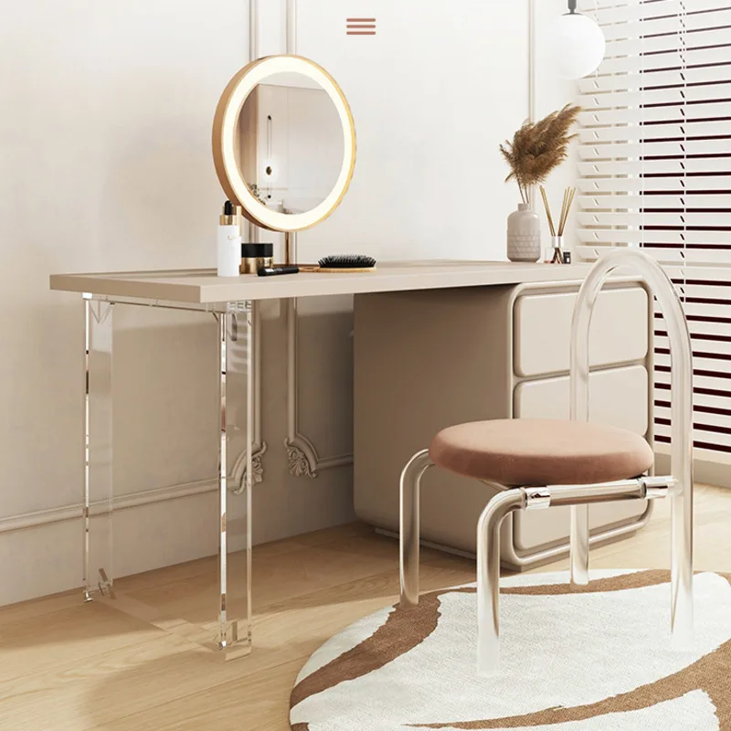 Accessories Island Floating Table Leg Bracket Acrylic Transparent Table Leg Arc U Word Dressing Table Foot Furniture