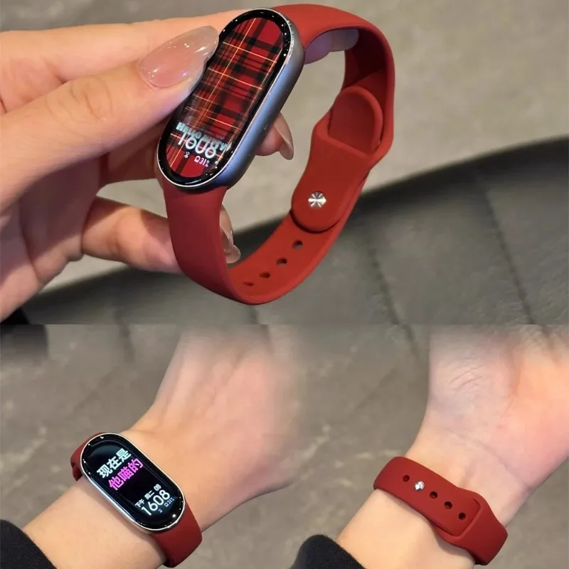 Weiches Silikonarmband für Xiaomi Mi Band 10 9 8 Smartwatch, sportliches, komfortables Armband für Xiaomi Mi Band 10 NFC Correa