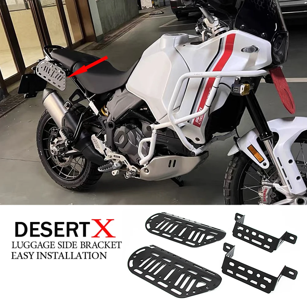 

Аксессуары для мотоциклов Ducati Desert X, боковая стойка для багажа и кронштейн для боковой сумки Desert X Desert X