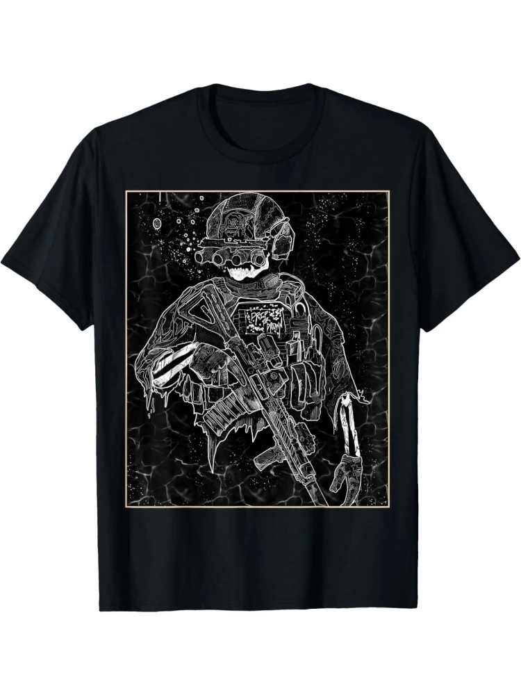

Night Vision NVGS Graphic Military pattern design -100% cotton O-neck short sleeve summer casual men's printed T-shirt.