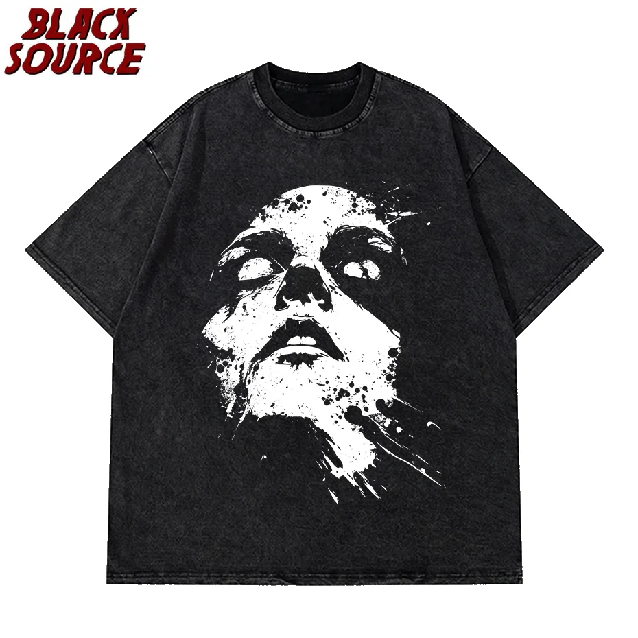 HD031 Converge Jane Doe Maglietta classica Maglietta divertente da uomo in cotone Maglietta Hip Hop Magliette casual Harajuku Oversize Streetwear