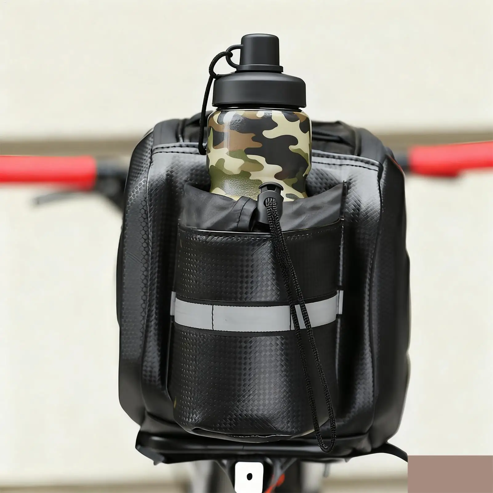 

Rear Bike Rack Bag 17L Large Waterproof Reflective Cycling Supplies Bike Rack Bag For Beach Mountain Sports Motorcycling Fishing