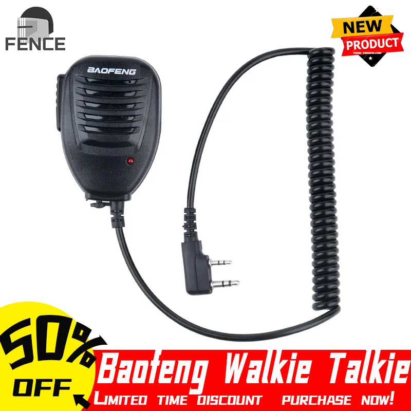 

UV-K5 Baofeng Quansheng Walkie Talkie Speaker микрофон для Baofeng UV-5R BF-888S UV 13 Pro UV-82 Pro Two Way Radio