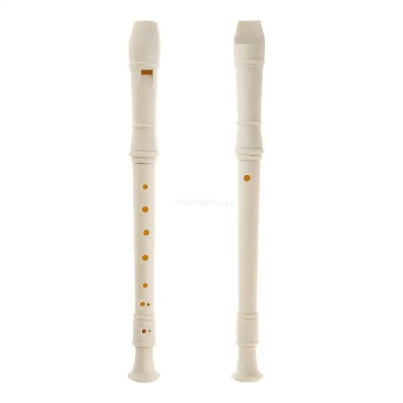 Soprano Recorder C Key 6 Hole 8 Hole Recorder Professional German Treble Flute with Cleaning Rod and Carrying Bag