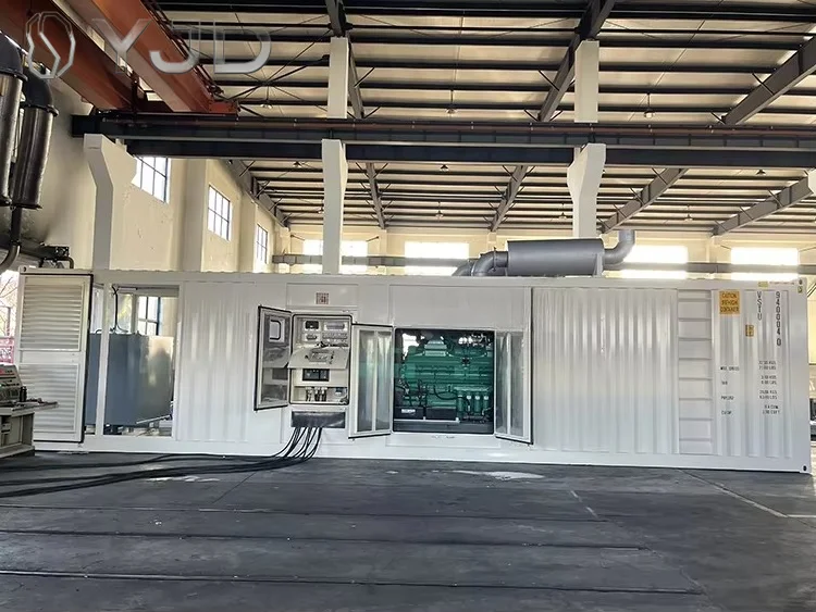 40ft 2500kva Containerized Diesel Generator Set 2500kw 50Hz Super Soundproof for Prkins 4016-61TRG3X Engine 220/380V Adjustable