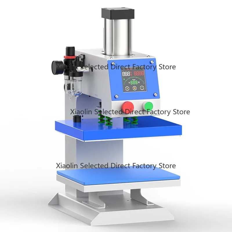 Pneumatic single-station heat press machine for garments, T-shirt printing, heat transfer machine, rhinestone hot press