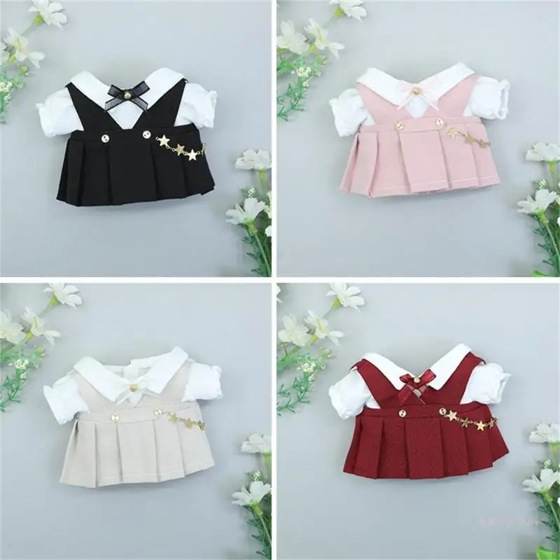 

20cm Rag-Doll Outfit Preppy Dresses Korean Kpop Outfit Set Accessory