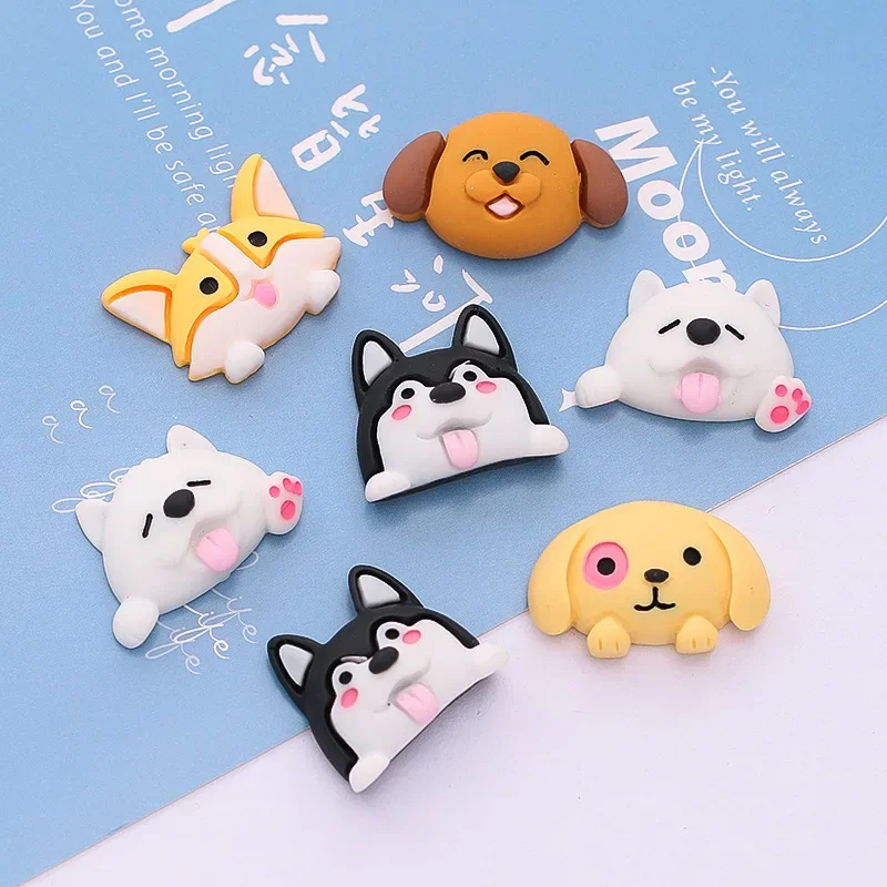 1pcs New Cartoon Puppy Cream Glue Mobile Phone Case Diy Material Package Handmade Hair Accessories Resin Accessories Patch