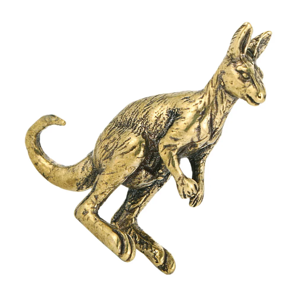 

Brass Kangaroo Adornment Exquisite Desktop Decor Vintage Style Indoor Kangaroo Ornament Office Table Decorative Brass Craft