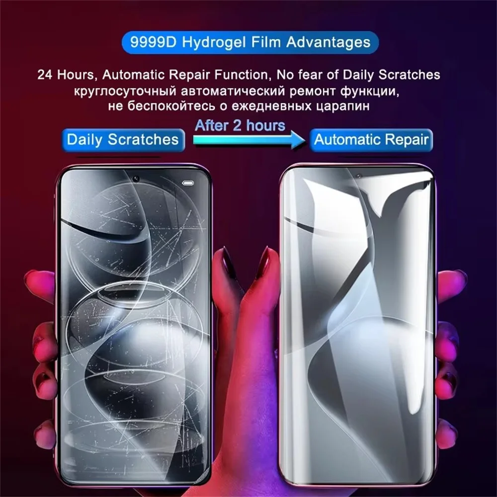 Xiaomi 14T 13T 12T 11T 10T Pro 소프트 하이드로 겔 필름 용 5PCS 화면 보호기 Xiaomi 14 13 12 11 10 Lite Pro 유리 필름이 아님