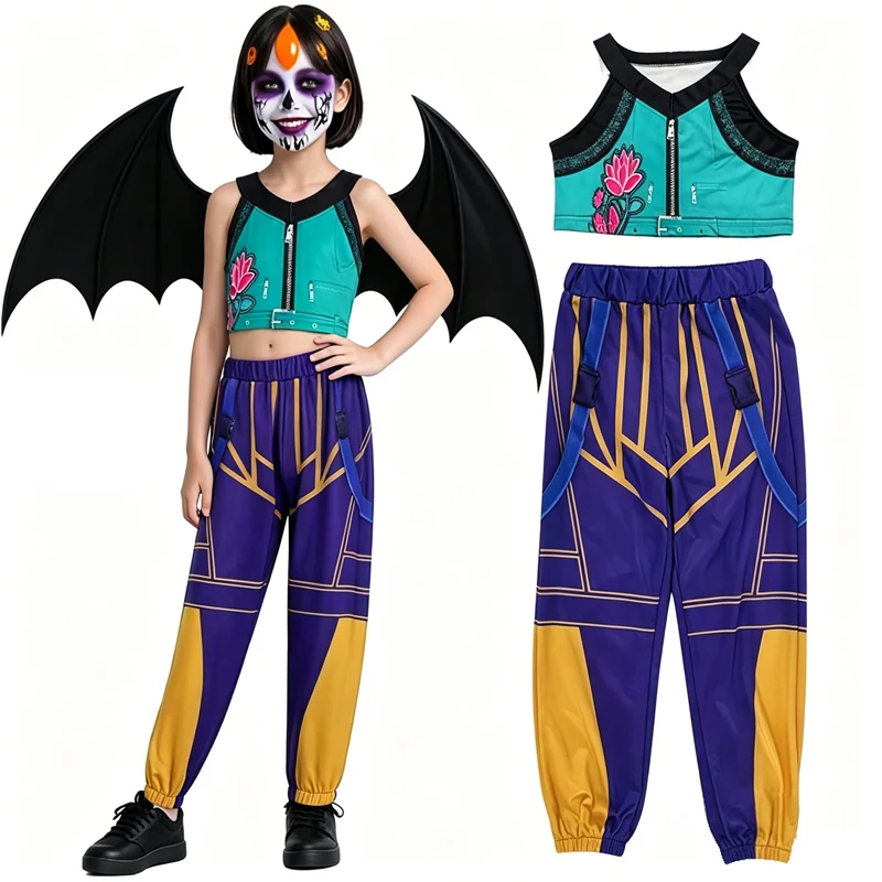Mädchen 2-teiliges Set Cosplay-Kostüm Bühnenauftrittskleid Kinderparty-Kostüme 2026 Sommer Modekleidung Mädchen-Nachthemd