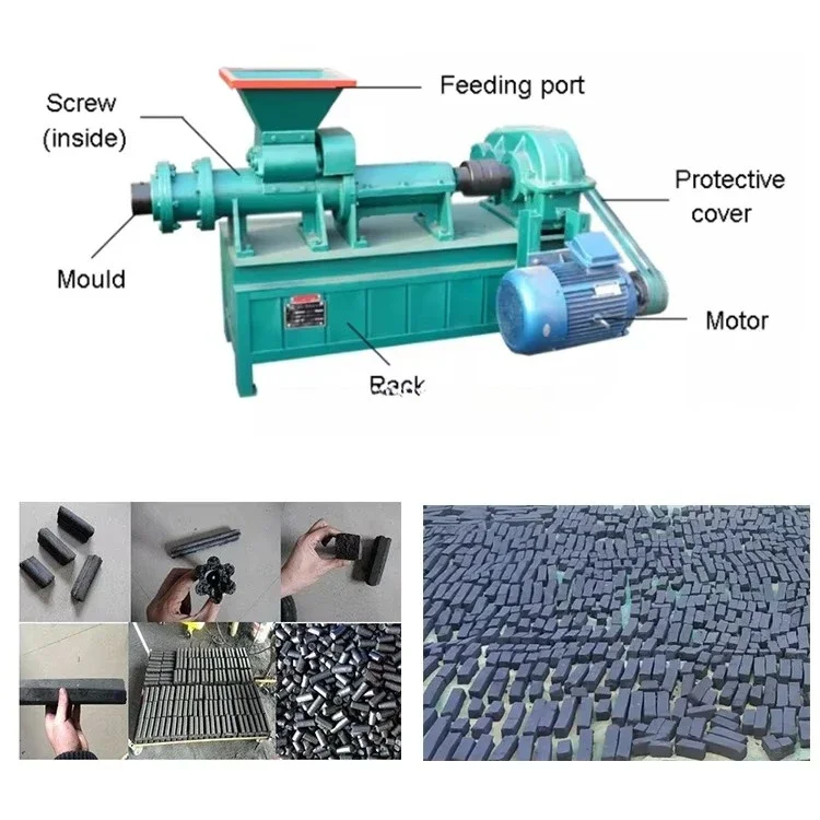 New Energy-saving Charcoal Machine Smokeless Carbon Powder Stamping Coal Rod Machine