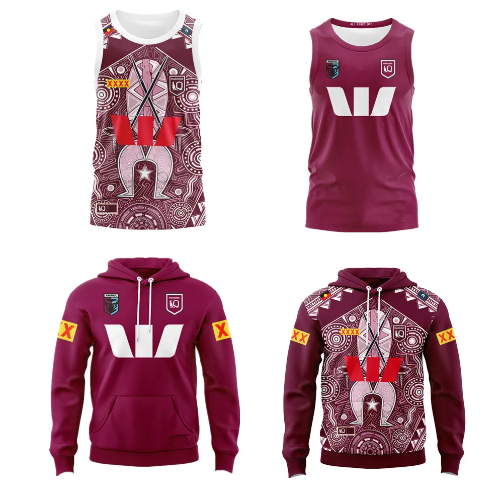 New 2026 2027 QLD Maroons State Of Origin Jersey Australia Queensland rugby shirt jerseys