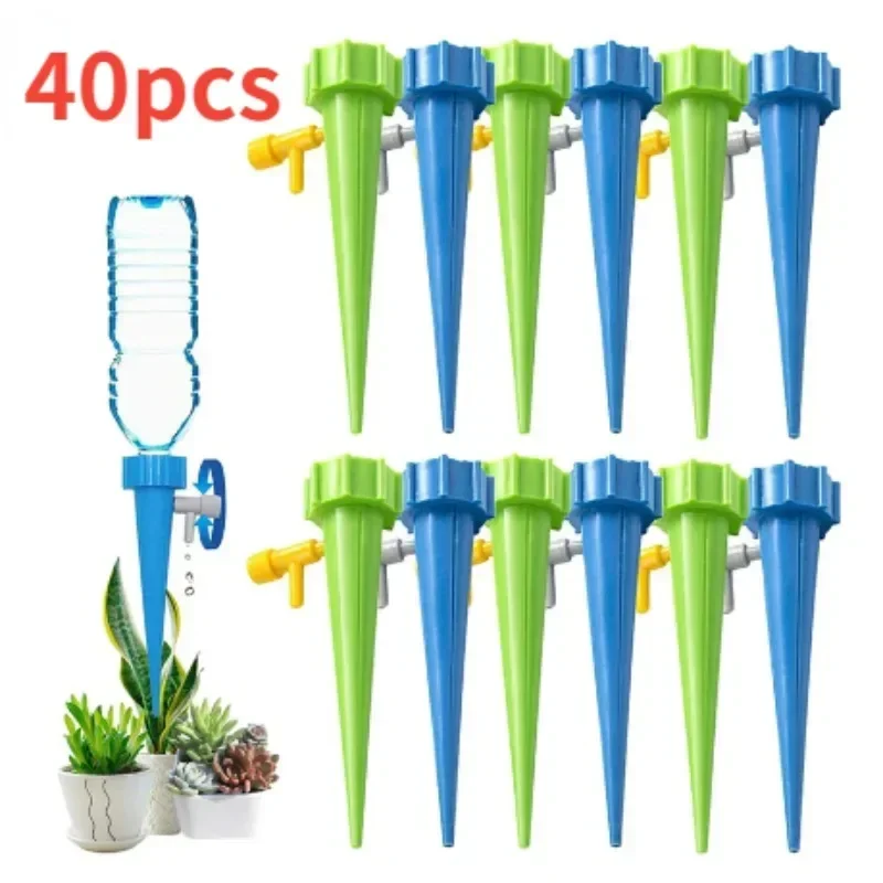 

40/1pcs Self Plant Watering Spikes Auto Drippers Irrigation Devices Vacation Automatic Plants Water System Adjustable