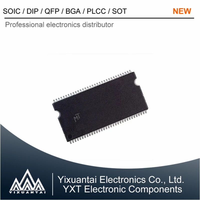 

MT46V32M16P-5B:JTR MT46V32M16P-5B 46V32M16P【DRAM Chip DDR SDRAM 512Mbit 32Mx16 2.6V 66-Pin TSOP Tray】10pcs/lot New