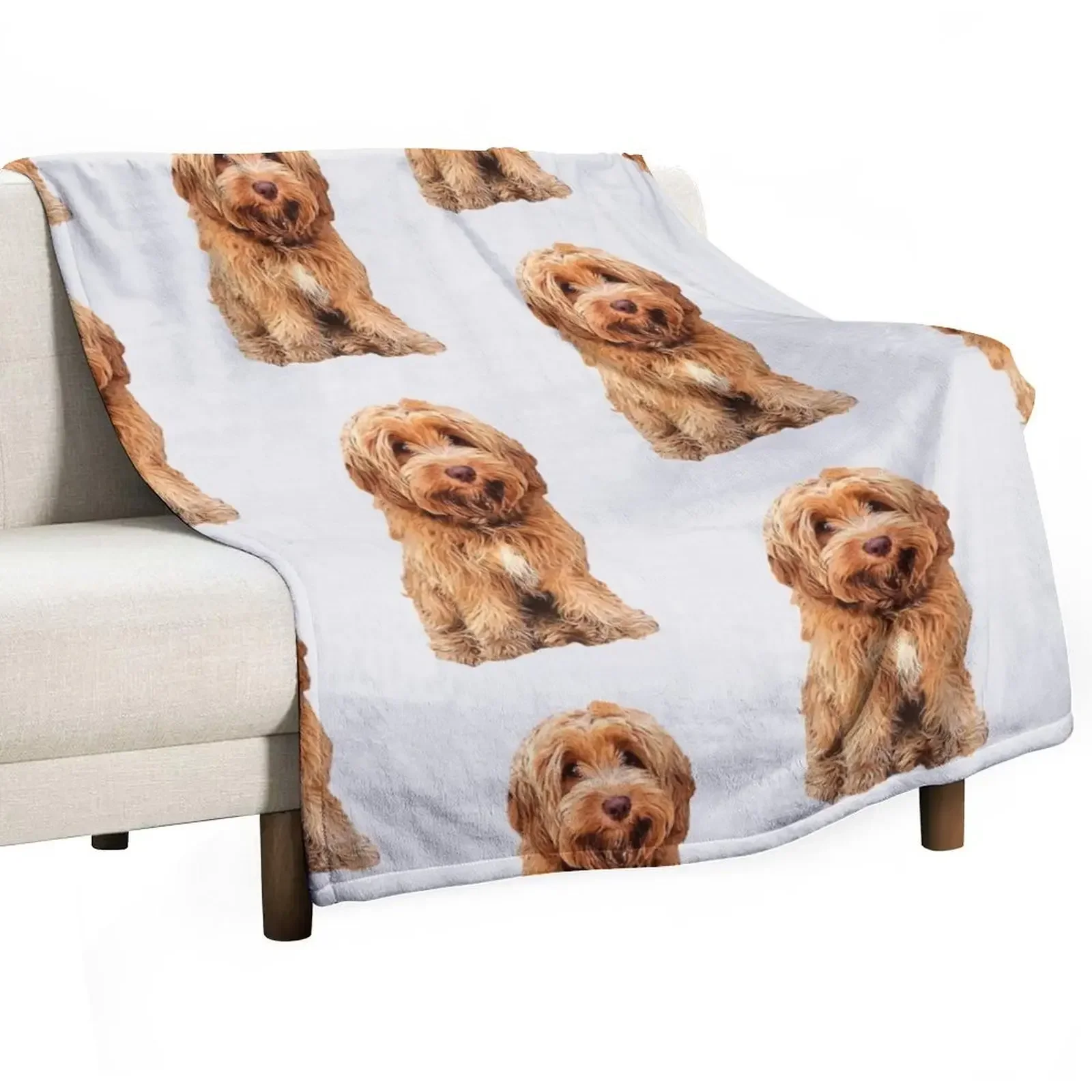 

Cockapoo cockerpoo spoodle doodle Throw Blanket Lightweight Cozy Blanket for Bed Sofa