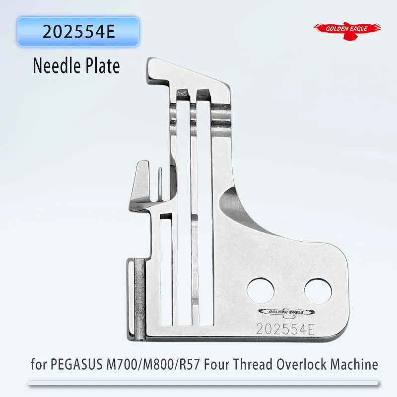 Golden Eagle Needle Plate 202554E for PEGASUS M700/M800/R57 etc Four Thread Overlock Sewing Machine Parts