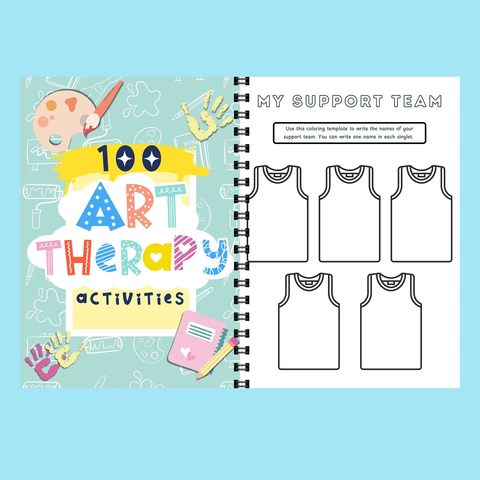 Art Therapy: 100 Fun And Engaging Activities For Kids and Teens: A Fun Therapeutic Approach For Managing Thoughts And Feelings