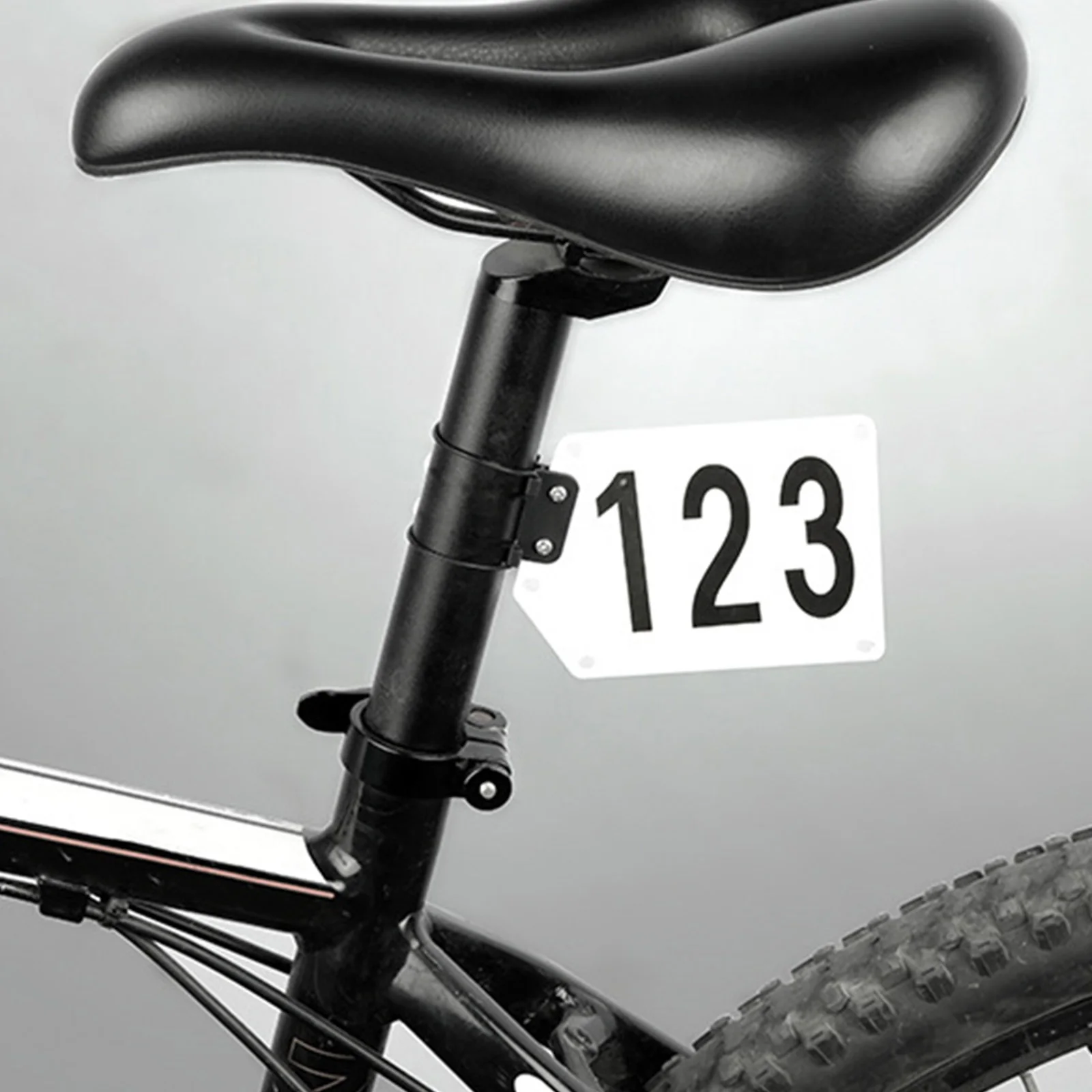 Digital Sticker Number Plate Bicycle Race Cards Bracket Circular Clip/V Clip Cycling Accessories Fixed Strap For Mtb Bike
