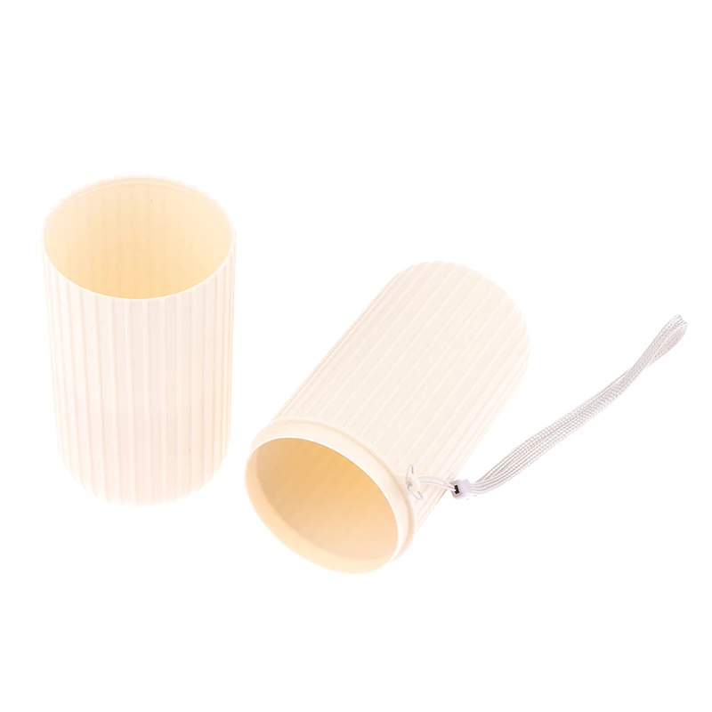 Taza de cepillo de dientes práctica de viaje, soporte de pasta de dientes portátil para baño, caja de almacenamiento, taza de enjuague de viaje respetuosa con el medio ambiente