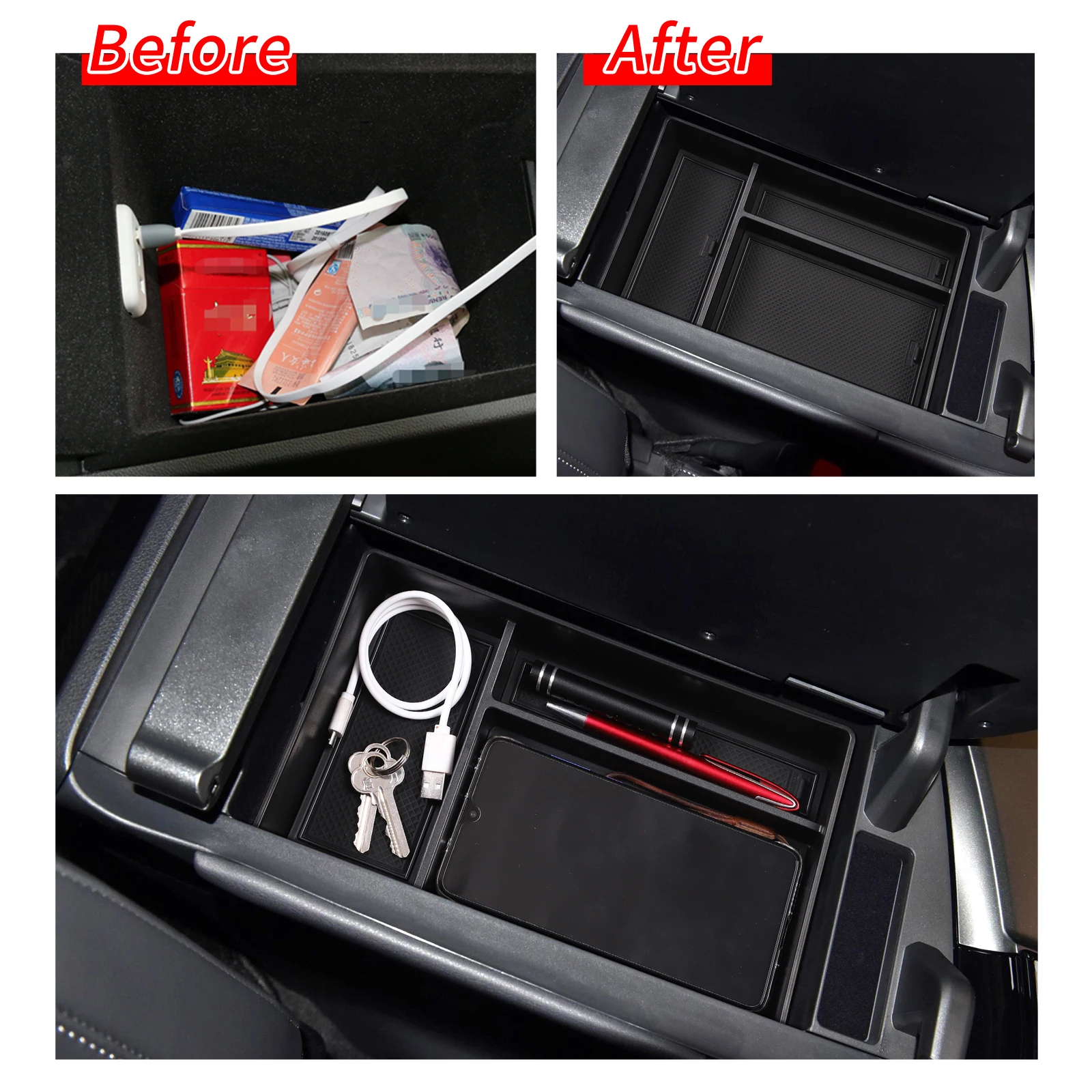 Smabee Car Center Console Armrest Box for Lexus NX 260 350h 2021-2022 RZ EV Central Tray Stowing Tidying Organizer Accessories